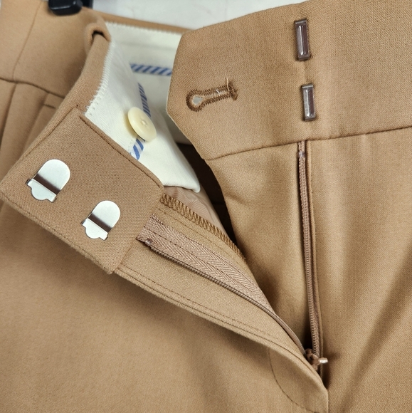 J. Crew Women's Cameron Preppy Work Career Office Slim Crop Pants Camel Tan 12 - Picture 7 of 14